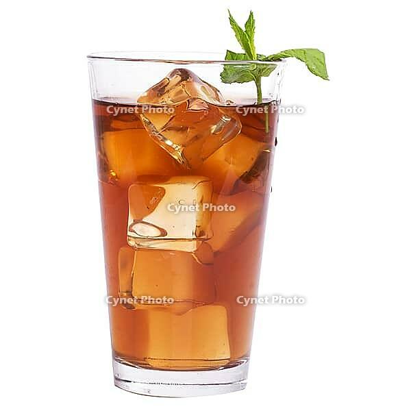 Glass of tea on a white background [IBR124724848]