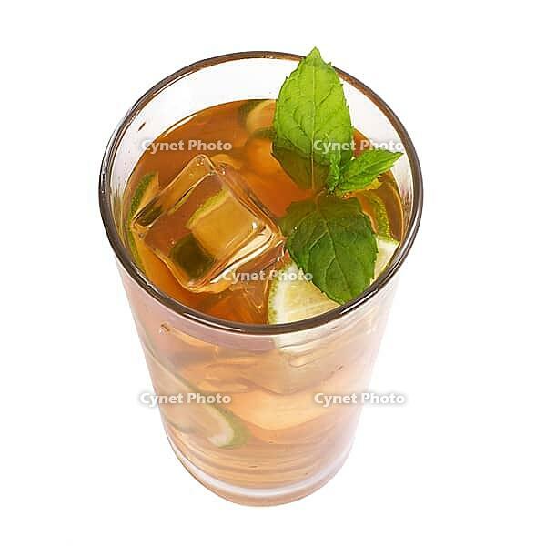 Glass of tea on a white background [IBR124724849]