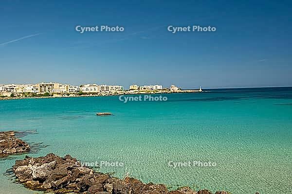 Port of Otranto in Puglia, Italy, turquoise water, Adriatic sea [IBR124748887]