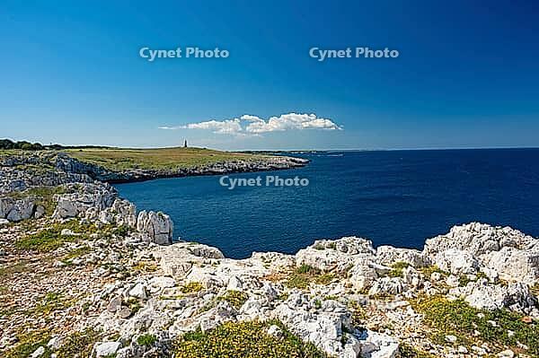 Coastal landscape in Apulia south of Otranto, Italy [IBR124748894]
