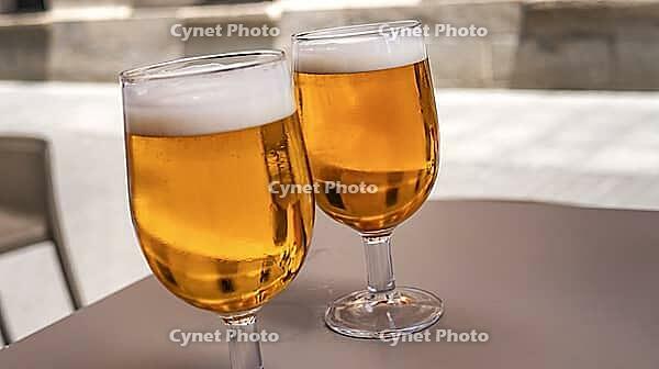 Beer Glass at Public Bar, Spain [IBR124794762]