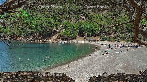 Cala Tuent, Escorca, Mediterranean Sea, Paraje Natural de la Sierra de Tramuntana, UNESCO World Heritage Site, Mallorca, Islas Baleares, Spain [IBR124794835]