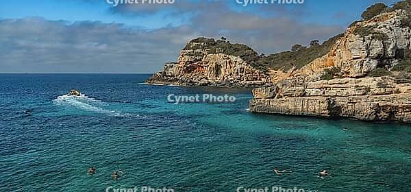 Cala S'Almunia, Santanyí, Mediterranean Sea, Mallorca, Islas Baleares, Spain [IBR124794837]