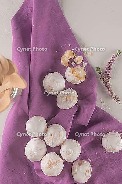 Traditional portuguese sweets beijinhos, regional sweet from Pombal, Portugal [IBR124817881]