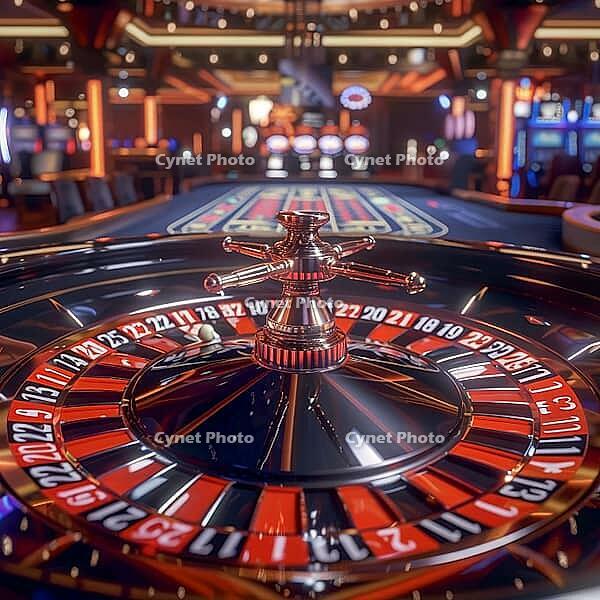 Roulette in a casino, gambling, generative AI, AI generated [IBR124891349]