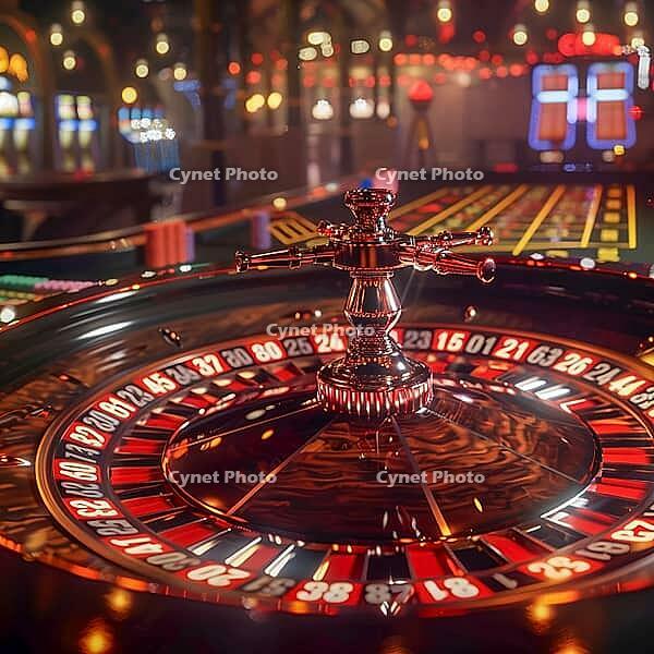 Roulette in a casino, gambling, generative AI, AI generated [IBR124891350]