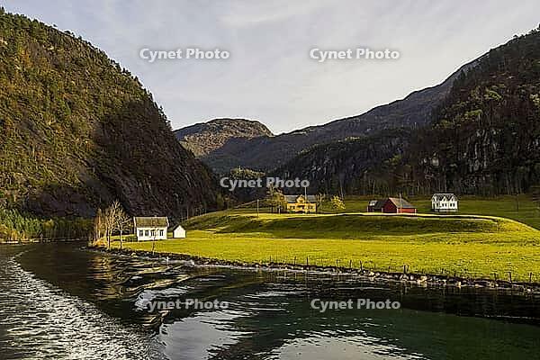 Norway Stamneshella, Mostraumen mountains on the Mostraumenfjord [IBR124897419]