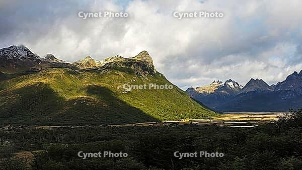 Argentina? Ushuaia, Carbajal Valley viewpoint in Tierra del Fuego [IBR124897443]