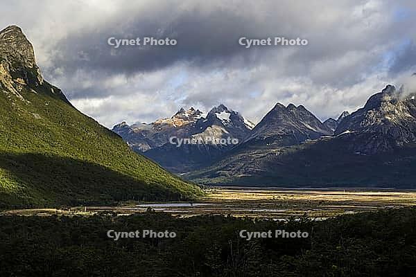 Argentina? Ushuaia, Carbajal Valley viewpoint in Tierra del Fuego [IBR124897444]