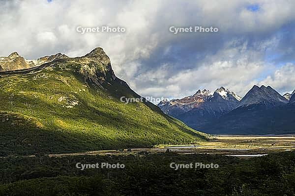Argentina? Ushuaia, Carbajal Valley viewpoint in Tierra del Fuego [IBR124897460]