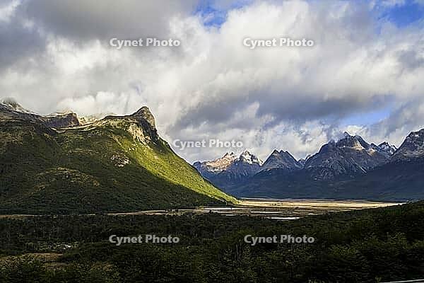 Argentina? Ushuaia, Carbajal Valley viewpoint in Tierra del Fuego [IBR124897461]
