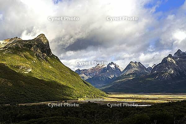 Argentina? Ushuaia, Carbajal Valley viewpoint in Tierra del Fuego [IBR124897468]