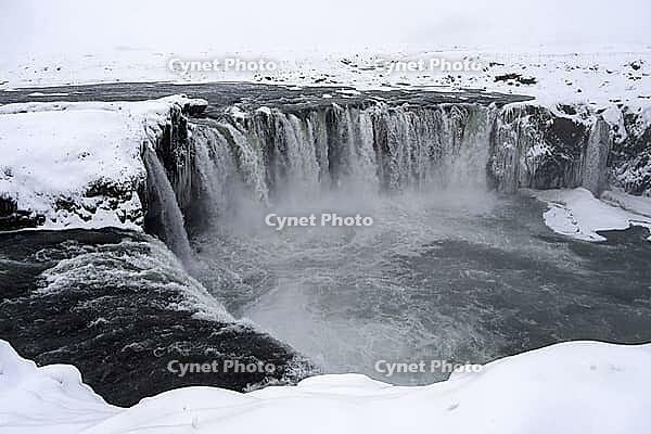 Iceland Akureyri, Godafoss Waterfall in Fosshall [IBR124897493]