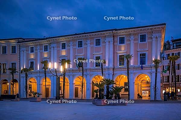 Palazzo della Magnifica Patria in Salo on Lake Garda, Lake Garda, Lombardy, Italy [IBR124898936]