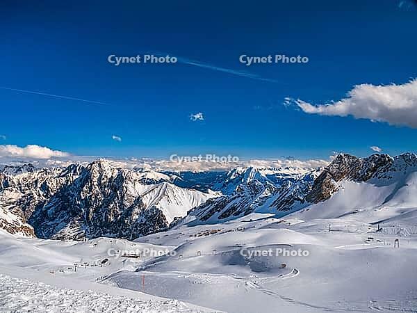 View of the Alps from Zugspitze, Germany's highest mountain [IBR124898938]