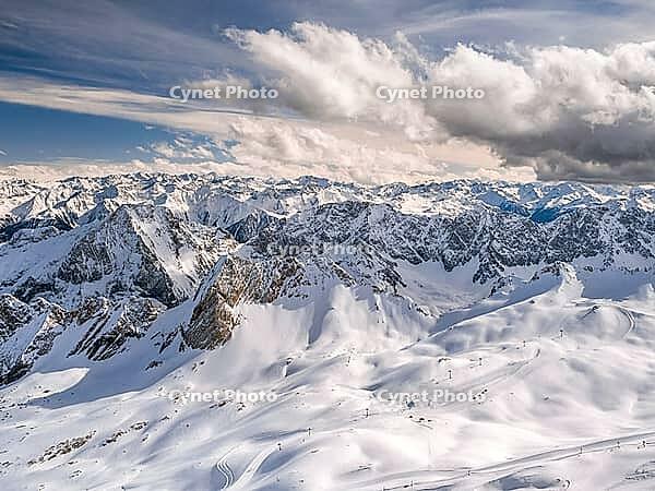View of the Alps from Zugspitze, Germany's highest mountain [IBR124898945]