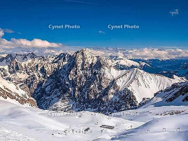 View of the Alps from Zugspitze, Germany's highest mountain [IBR124898961]