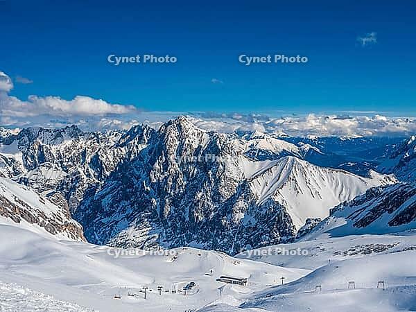 View of the Alps from Zugspitze, Germany's highest mountain [IBR124898963]
