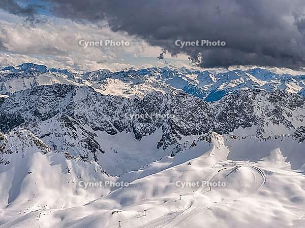 View of the Alps from Zugspitze, Germany's highest mountain [IBR124898965]