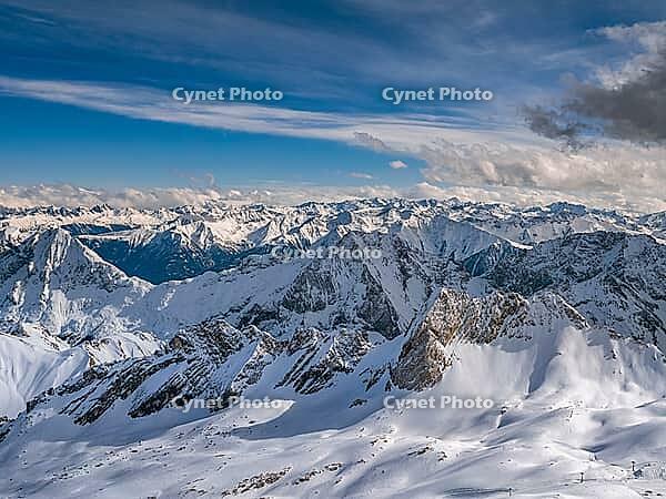 View of the Alps from Zugspitze, Germany's highest mountain [IBR124898966]