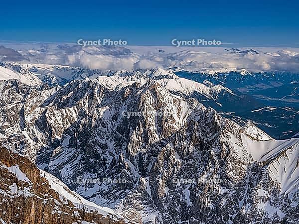 View of the Alps from Zugspitze, Germany's highest mountain [IBR124898968]