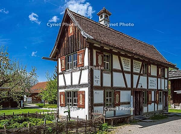 Schwäbisches Bauernhofmuseum Illerbeuren, Upper Swabia, Allgäu, Bavaria, Germany [IBR124898980]