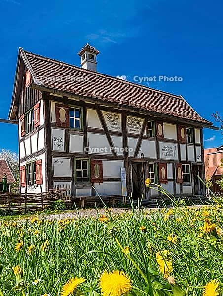 Schwäbisches Bauernhofmuseum Illerbeuren, Upper Swabia, Allgäu, Bavaria, Germany [IBR124898981]
