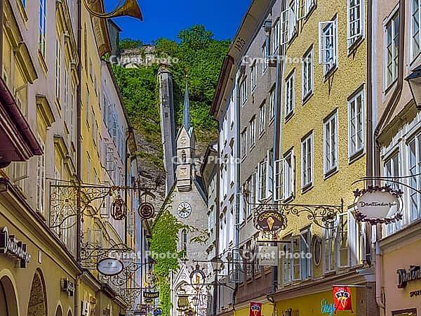 Getreidegasse, Old Town, Salzburg, Salzburg state, Austria [IBR124898992]