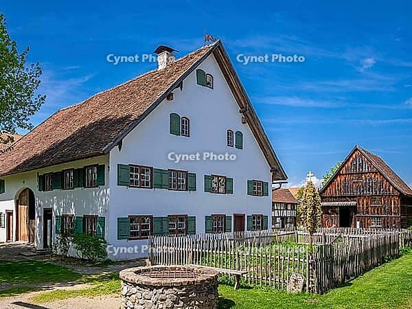 Schwäbisches Bauernhofmuseum Illerbeuren, Upper Swabia, Allgäu, Bavaria, Germany [IBR124898994]