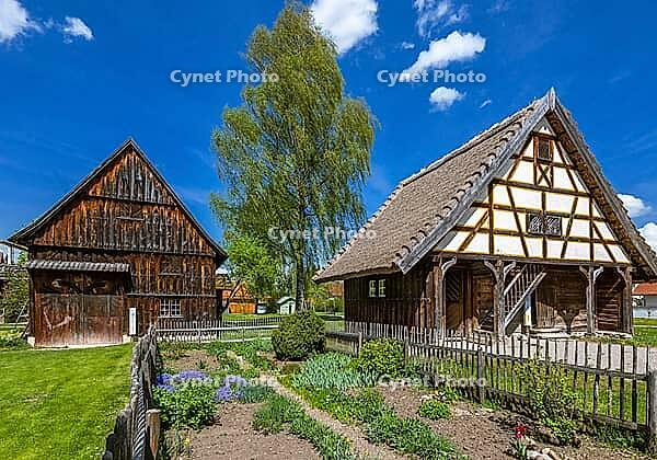Schwäbisches Bauernhofmuseum Illerbeuren, Upper Swabia, Allgäu, Bavaria, Germany [IBR124898995]
