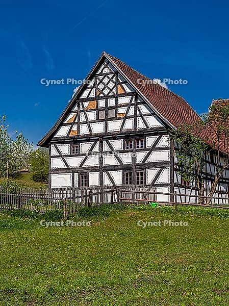 Schwäbisches Bauernhofmuseum Illerbeuren, Upper Swabia, Allgäu, Bavaria, Germany [IBR124898998]