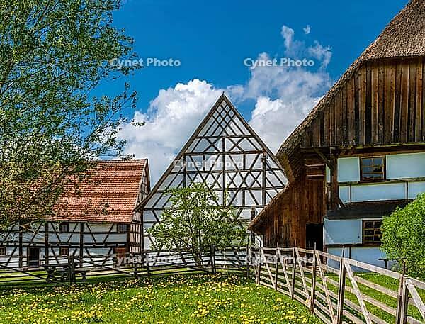 Schwäbisches Bauernhofmuseum Illerbeuren, Upper Swabia, Allgäu, Bavaria, Germany [IBR124899002]