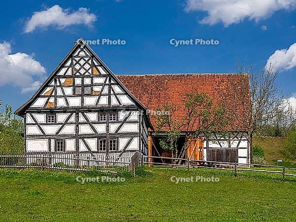 Schwäbisches Bauernhofmuseum Illerbeuren, Upper Swabia, Allgäu, Bavaria, Germany [IBR124899005]