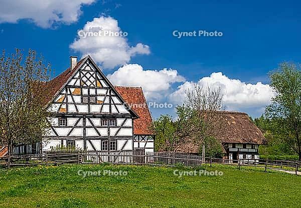 Schwäbisches Bauernhofmuseum Illerbeuren, Upper Swabia, Allgäu, Bavaria, Germany [IBR124899006]