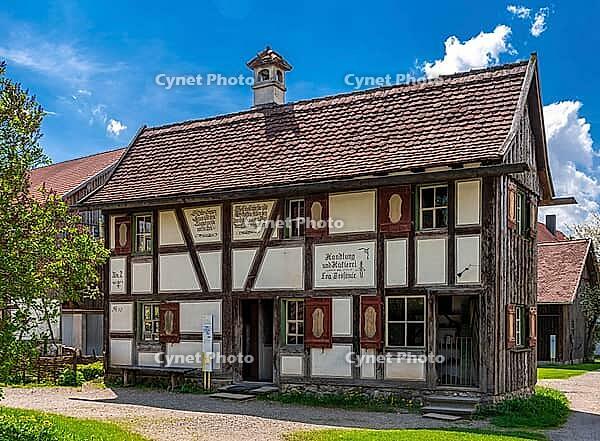 Schwäbisches Bauernhofmuseum Illerbeuren, Upper Swabia, Allgäu, Bavaria, Germany [IBR124899007]