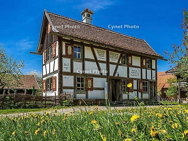 Schwäbisches Bauernhofmuseum Illerbeuren, Upper Swabia, Allgäu, Bavaria, Germany [IBR124899009]