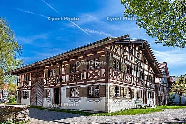 Schwäbisches Bauernhofmuseum Illerbeuren, Upper Swabia, Allgäu, Bavaria, Germany [IBR124899012]