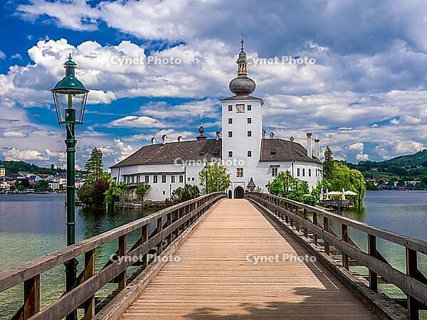 Schloss Orth im Lake Traun, Gmunden, Salzkammergut, Upper Austria, Austria [IBR124899016]