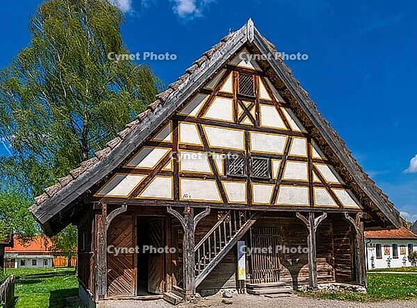 Schwäbisches Bauernhofmuseum Illerbeuren, Upper Swabia, Allgäu, Bavaria, Germany [IBR124899020]