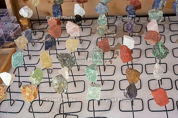 A vibrant display of raw minerals highlights nature's artistry through texture, color, and geological wonder [IBR124899884]