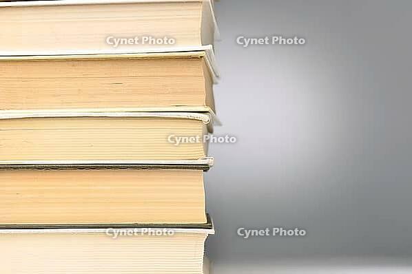 Stack of closed books [IBR124906342]