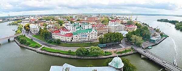 Panoramic view of a Vyborg, Russia [IBR124906357]