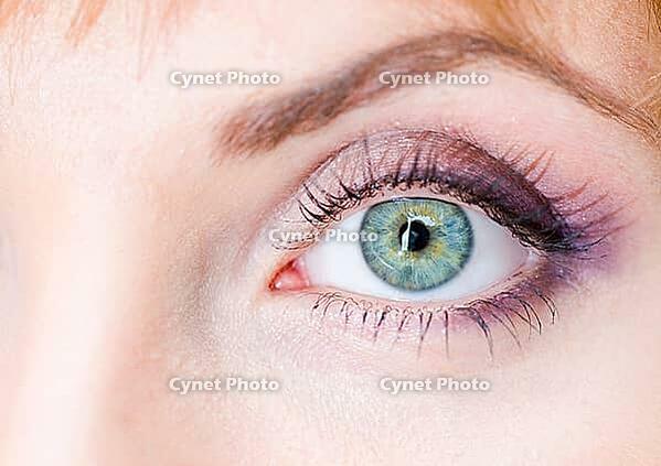 Closeup view of a beautiful female eye with make-up [IBR124906373]