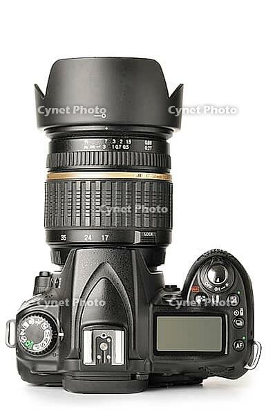 Top view of a modern dslr photo camera [IBR124906415]