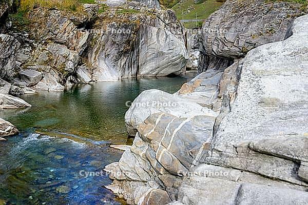 View of a creek surrounded by rocks [IBR124915254]