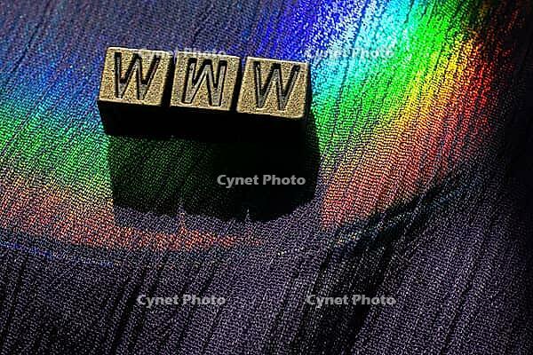 WWW word letter on metal cubes. Internet website concept [IBR124920175]