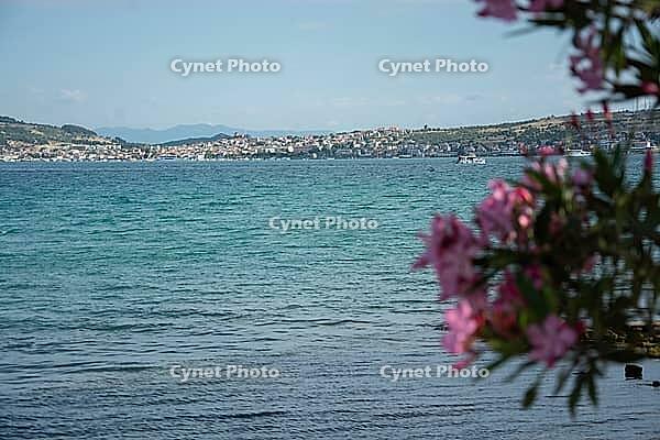 Calm Blue Sea Along Scenic Coastal area in Turkiye [IBR124920179]