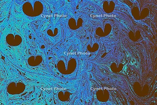 Ebru artworks wirling pigments and fluid designs inspired by Turkish marbling tradition [IBR124920185]