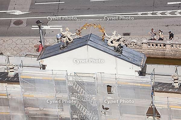 Construction site for the renovation of a building in the city center, Salzburg, Salzburger Land, Austria [IBR124920230]
