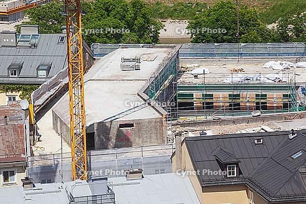 Construction site for the renovation of a building in the city center, Salzburg, Salzburger Land, Austria [IBR124920242]